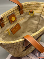 Raffia Handwoven Mini Tote Bag | Moroccan Craft
