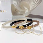 2.0 cm Reversible Calfskin Leather Belt