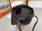 Premium Raffia Leather Tote Bag