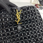 Handwoven Wooden Bead Hobo Bag.