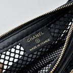 Mesh & Leather Chain Bag