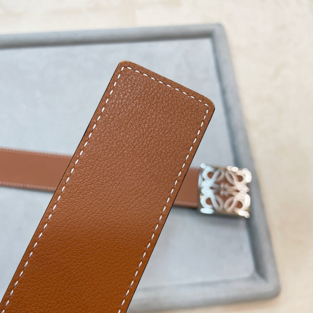 3.8 cm Reversible Calfskin Belt