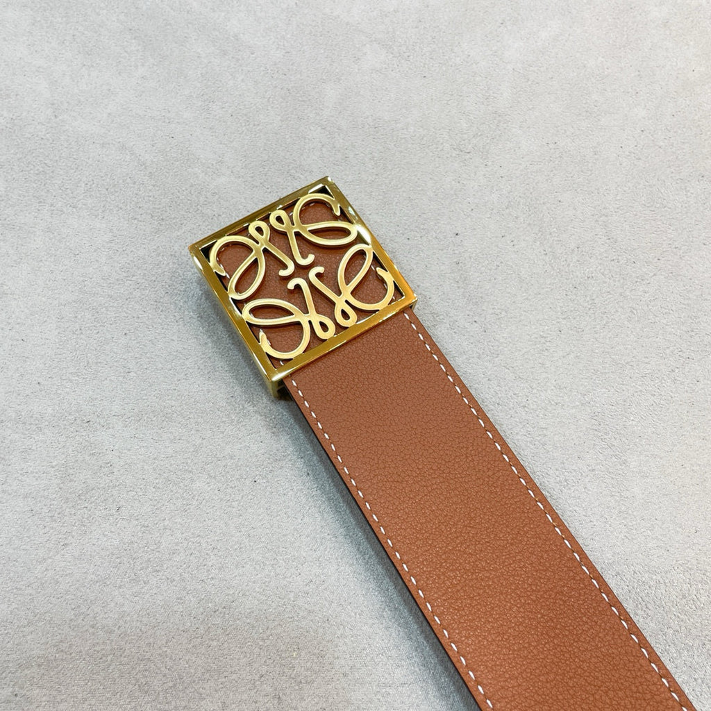 3.8 cm Reversible Calfskin Belt