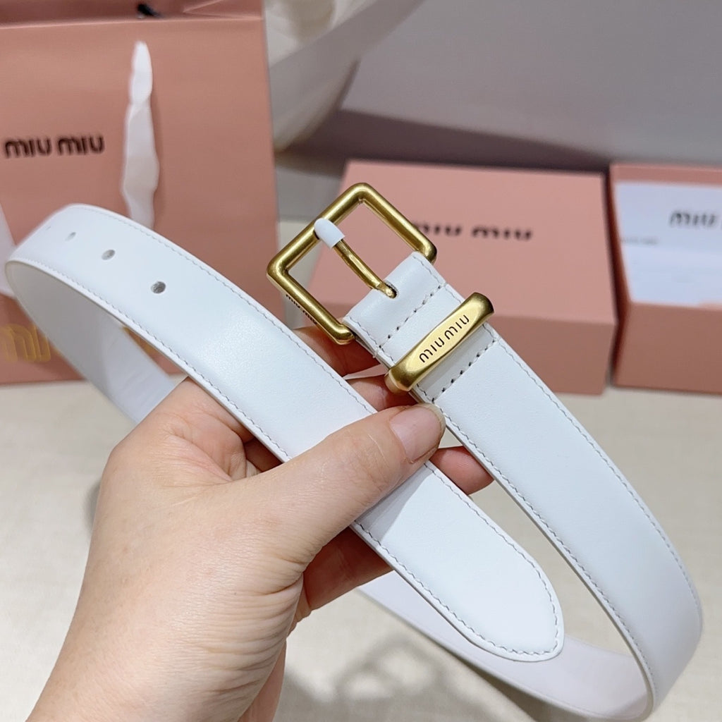 3.0cm Double-Sided Genuine Leather Belt