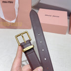 3.0cm Double-Sided Genuine Leather Belt