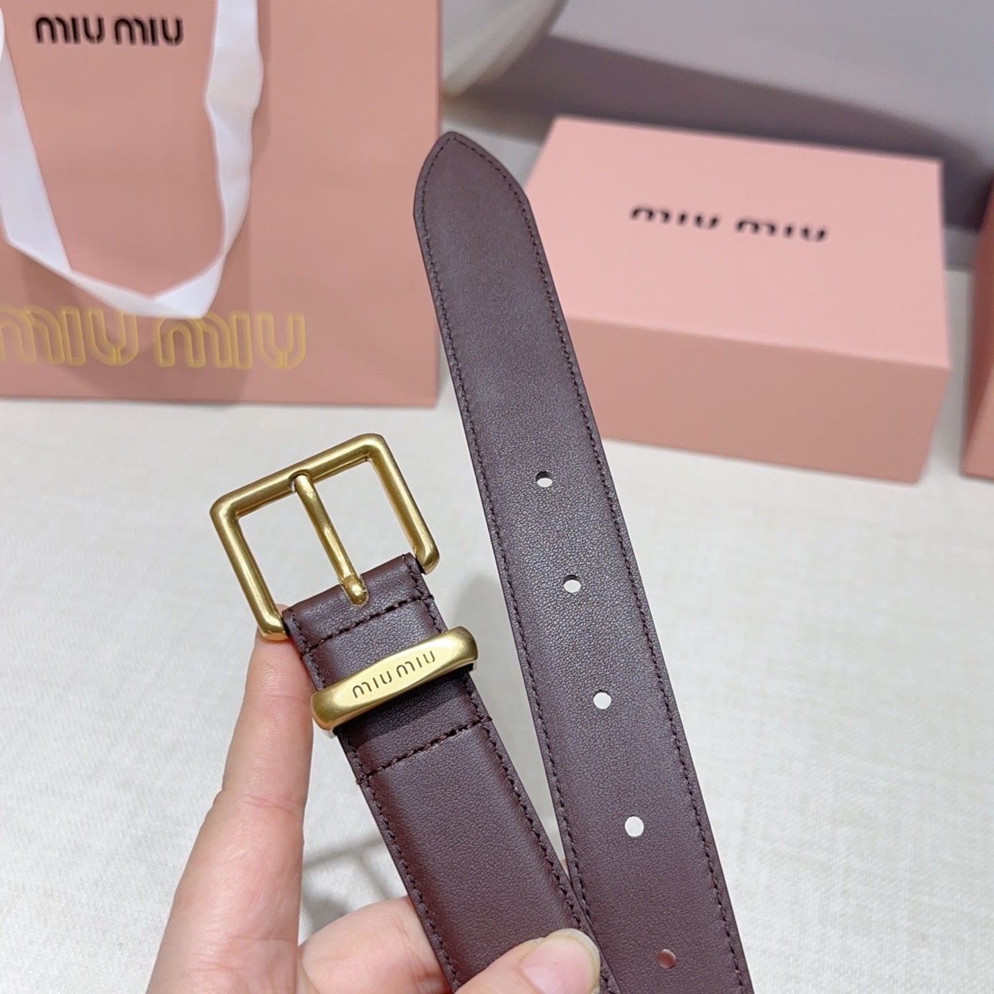 3.0cm Double-Sided Genuine Leather Belt