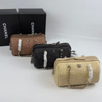 Raffia Bowling Bag | Woven Summer Shoulder Bag