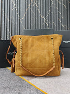Brown Suede Jamie 4.3 Large Drawstring Bucket Bag