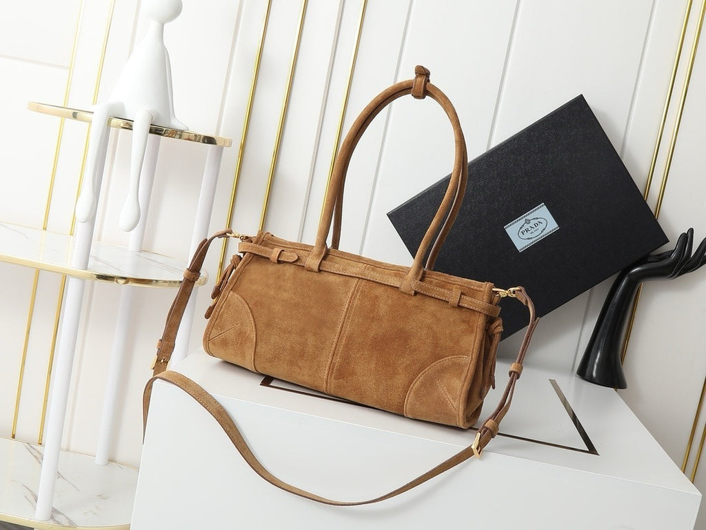 New Release P : 2024 LuxSoft Suede Small Handbag