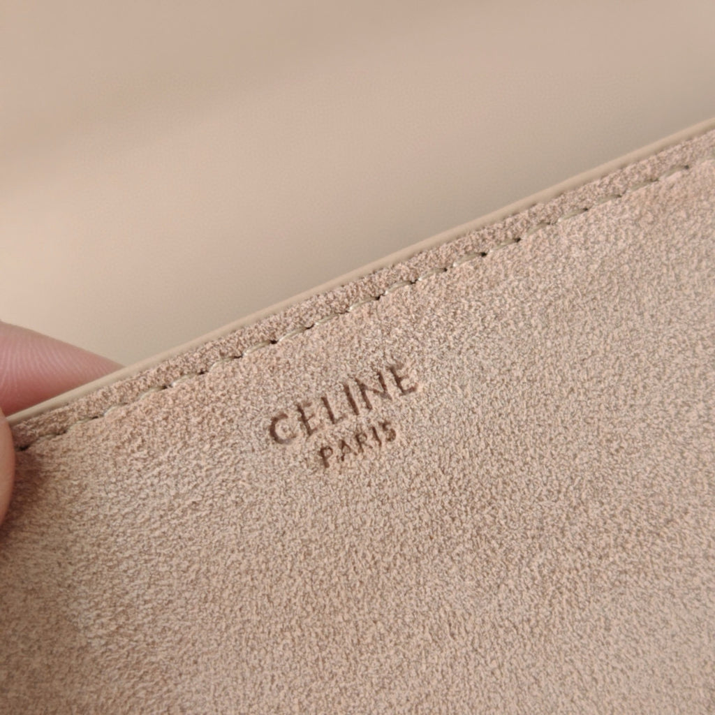 Premium Apricot Flap Shoulder Bag – Suede Finish (Large Size)