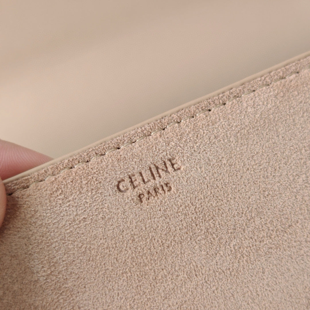 Premium Apricot Flap Shoulder Bag – Suede Finish (Large Size)