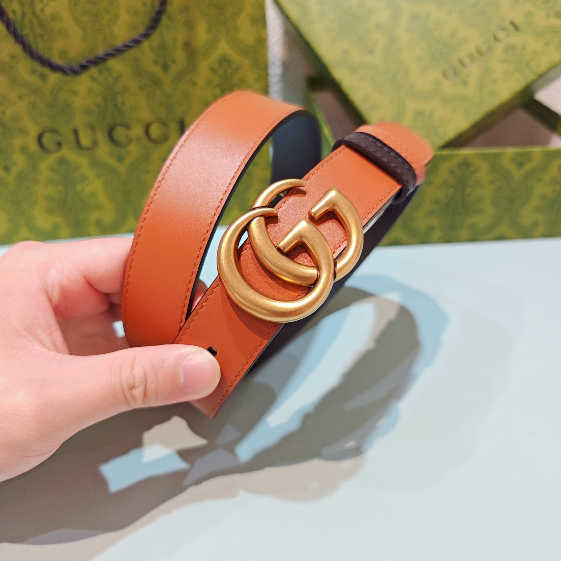 3.0cm Double-Sided Leather Belt