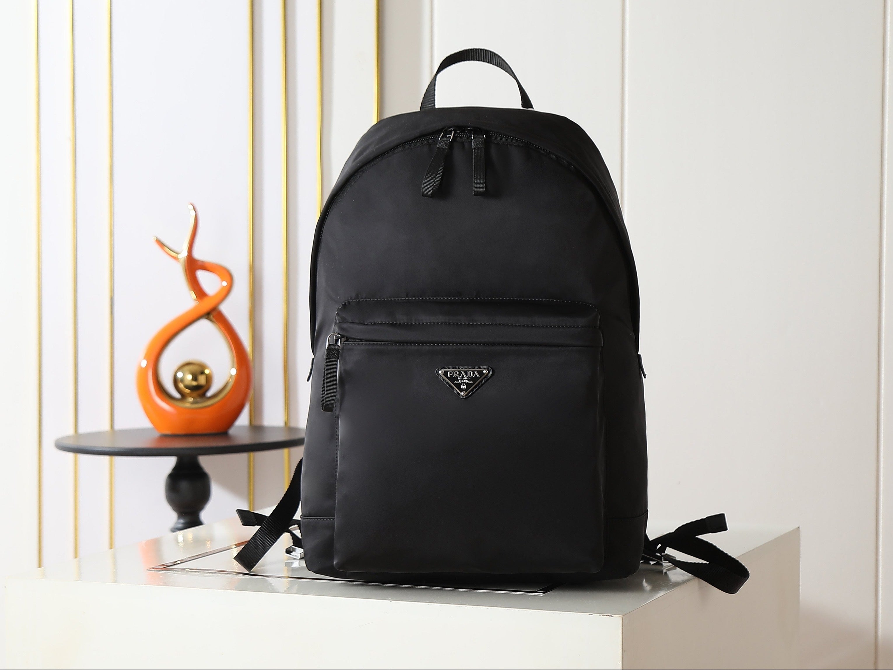 Saffiano Leather & Nylon Backpack