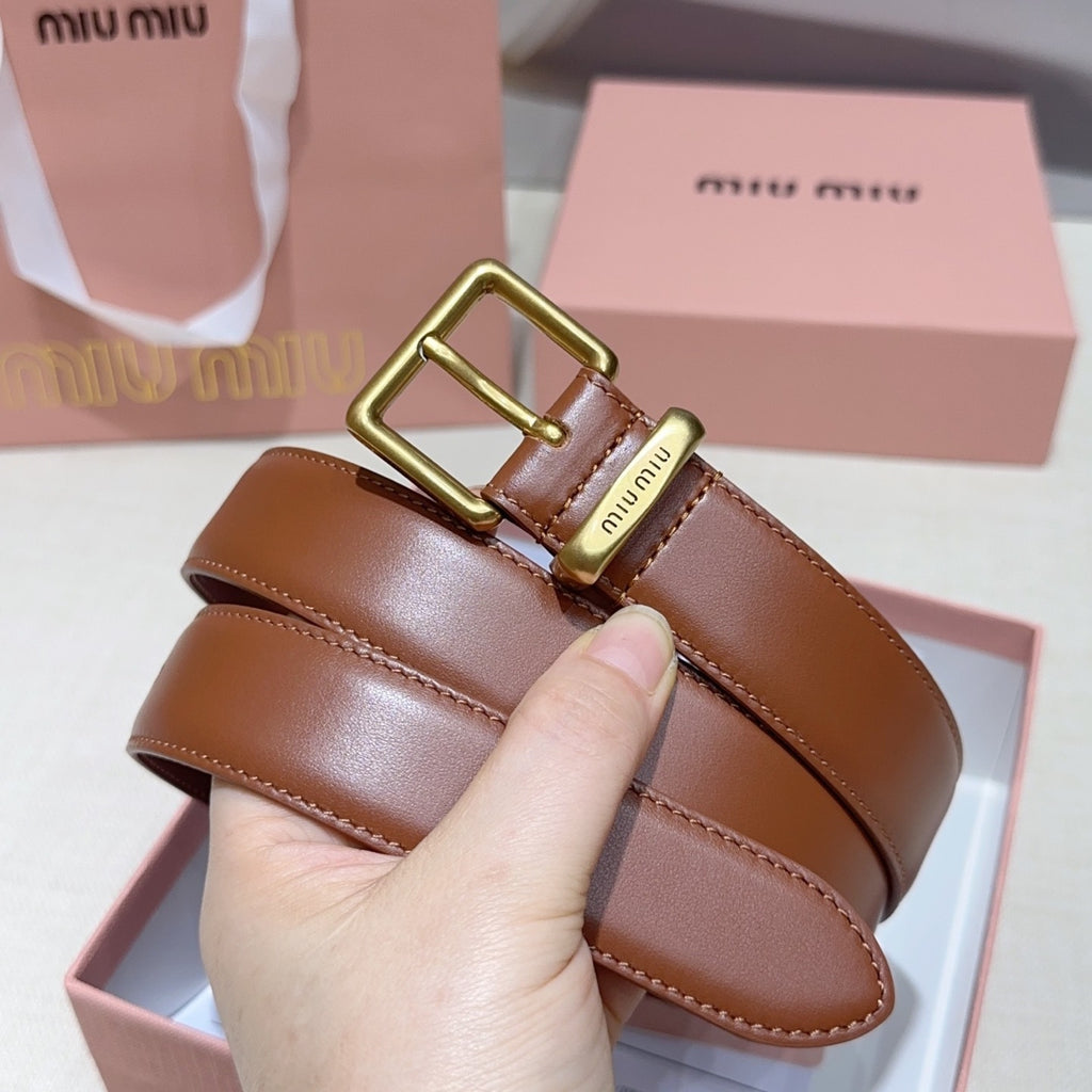 3.0cm Double-Sided Genuine Leather Belt