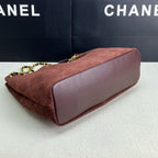 Quilted Suede shoulder bag