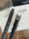 New Women’s Leather Belt — Enamel Signature Buckle