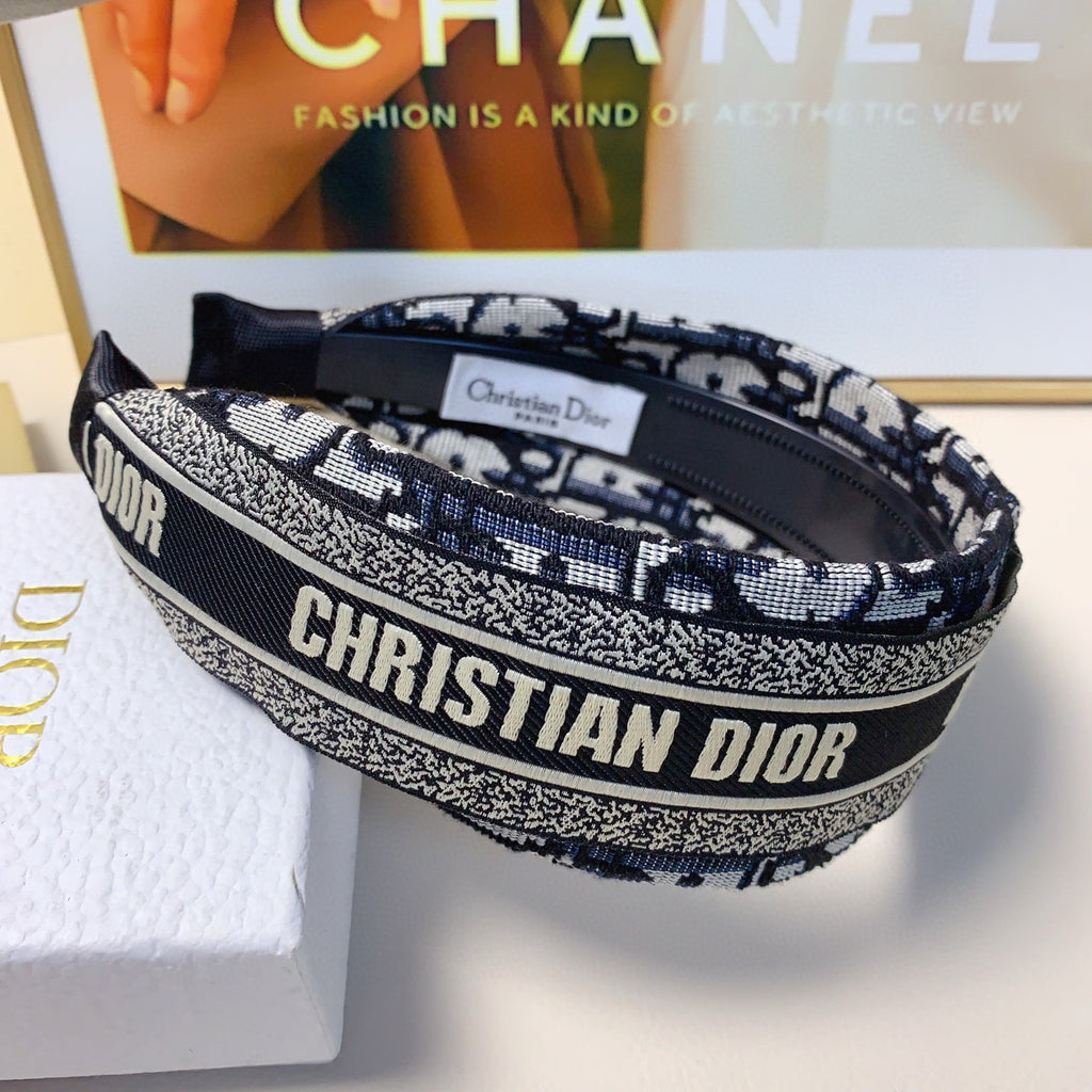 Luxury Wide Logo Headband — Elegant & Versatile