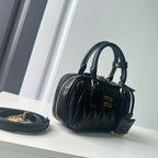 Mini Lambskin Ruched Shoulder Bag
