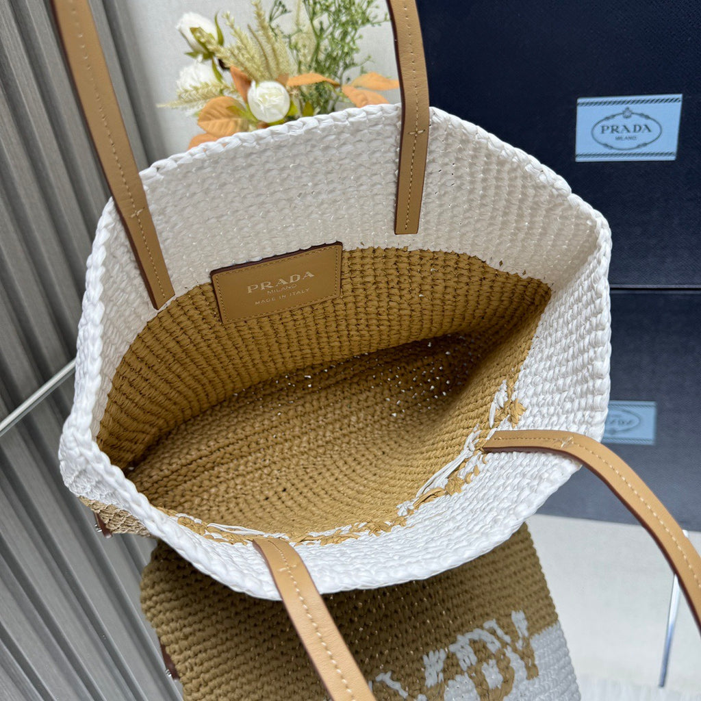 Woven Raffia Tote Bag - (Premium Quality)