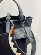 Cow Leather Two-Way Tote Bag – 18 × 14 × 19 cm