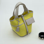 Cow Leather Two-Way Tote Bag – 18 × 14 × 19 cm