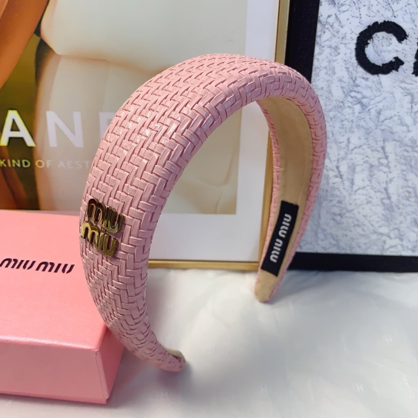 Luxury Wide Logo Headband — Elegant & Versatile