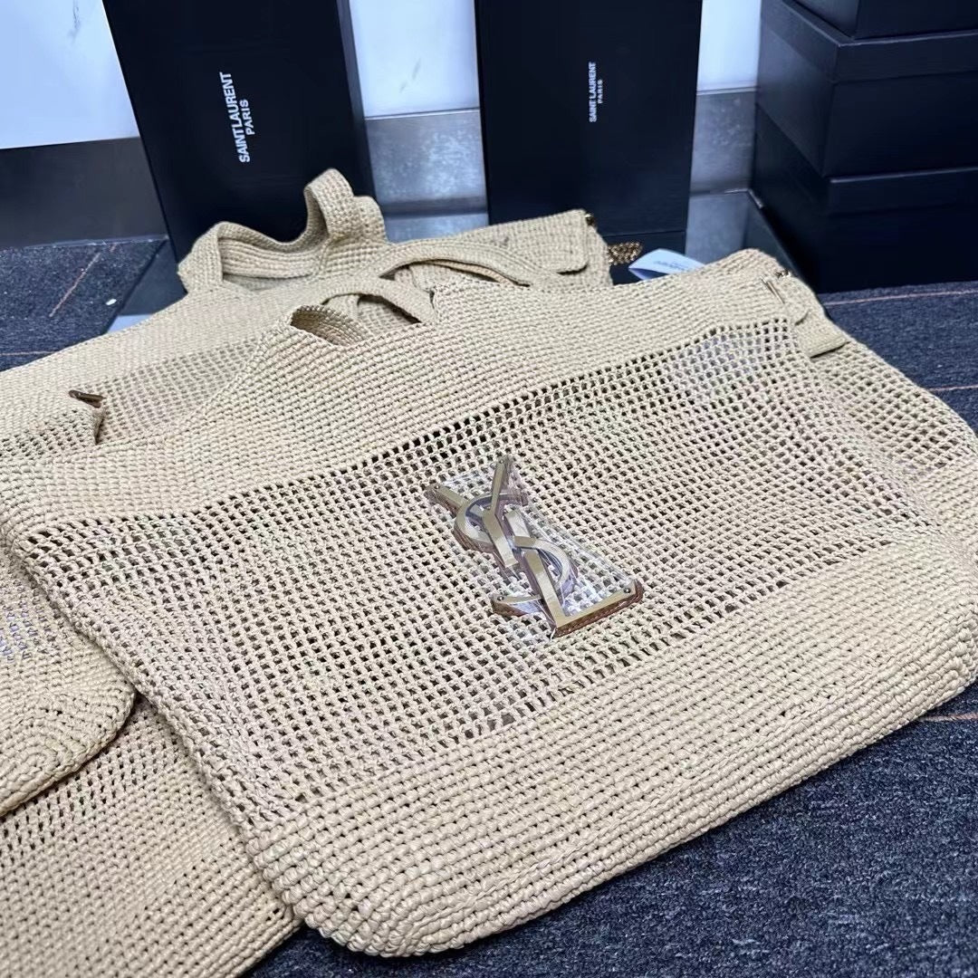 Premium Raffia Woven Tote Bag | Large Summer Shopping Bag
