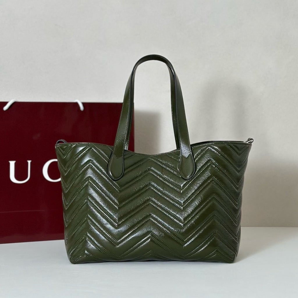 Quilted Leather Tote & Crossbody Bag – (Premium Quality )