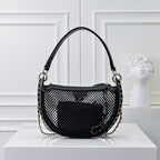 Mesh & Leather Chain Bag