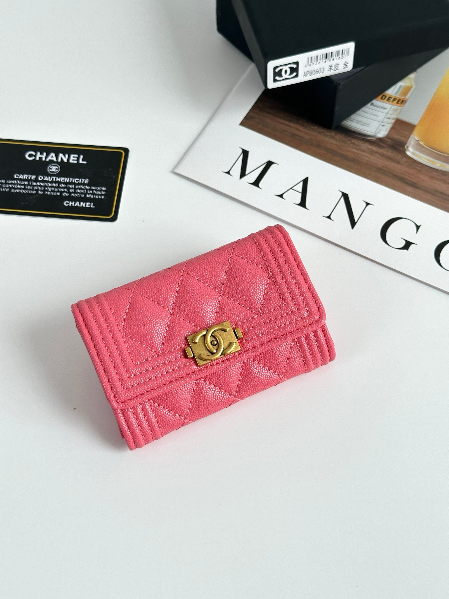 Quilted Card Holder Wallet