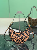 Moon Leopard-Print Haircalf Bag
