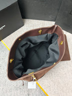 Brown Suede Jamie 4.3 Large Drawstring Bucket Bag