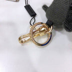 Cashmere Check Teddy Charm – Premium Bag & Key Accessory