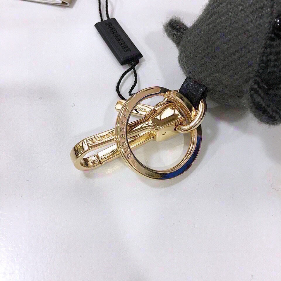 Cashmere Check Teddy Charm – Premium Bag & Key Accessory