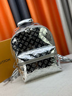Mirror-Silver Discovery Style Backpack – 30-38cm