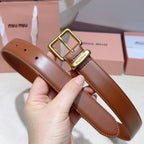 3.0cm Double-Sided Genuine Leather Belt