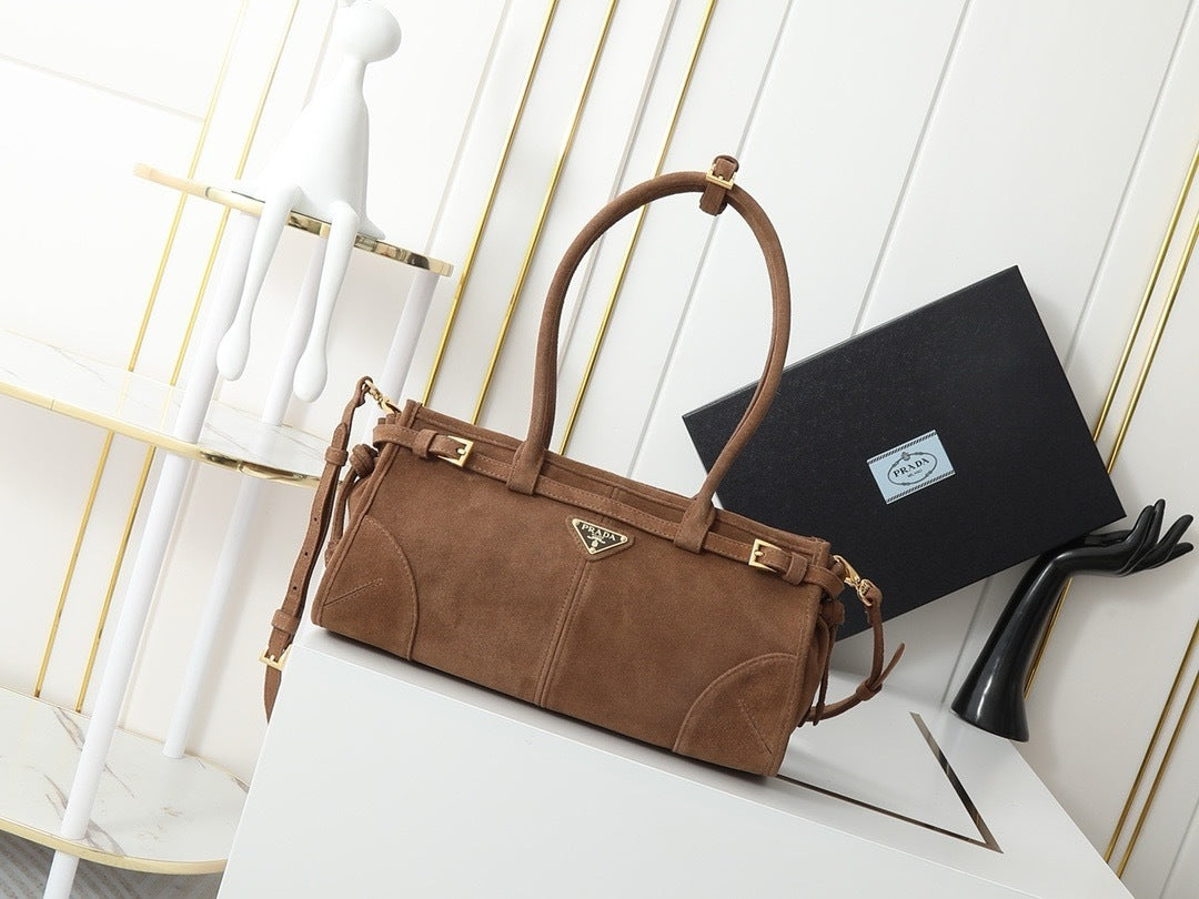New Release P : 2024 LuxSoft Suede Small Handbag