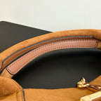 Maxi Suede Shoulder Bag :  Medium