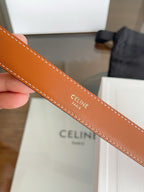 New Women’s Leather Belt — Enamel Signature Buckle