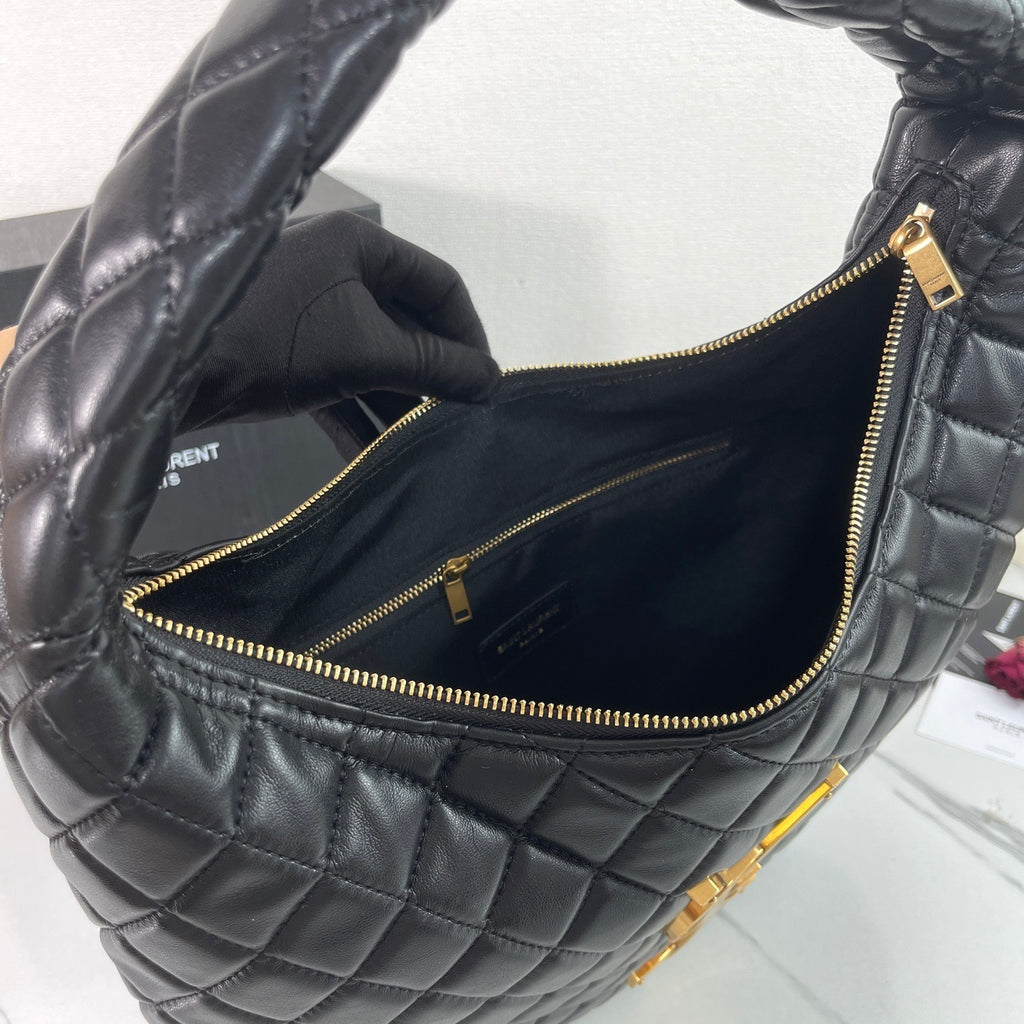 ICARE Large Suede Hobo Bag