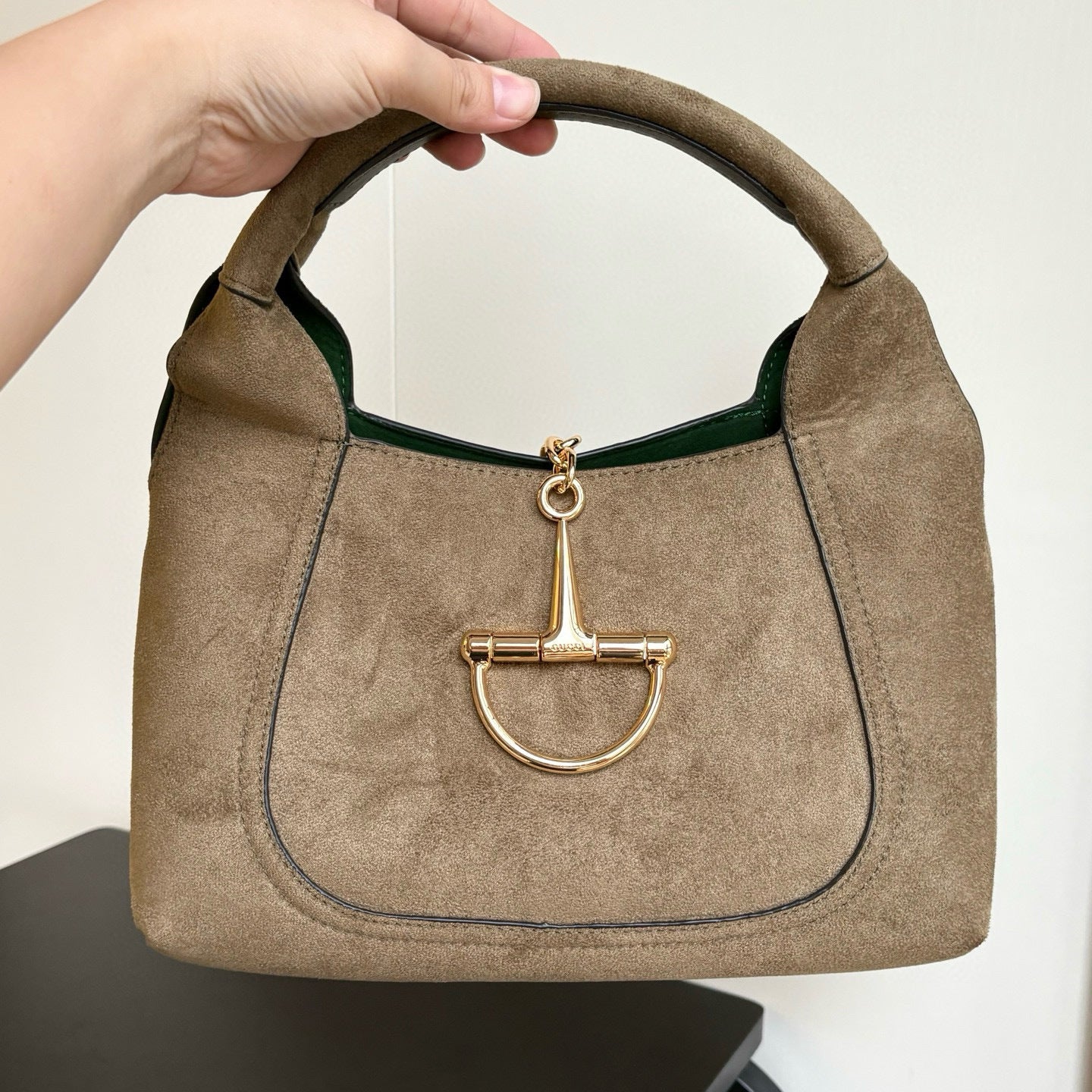 Maxi Suede Shoulder Bag :  Medium