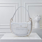 Mesh & Leather Chain Bag