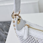 Mesh & Leather Chain Bag