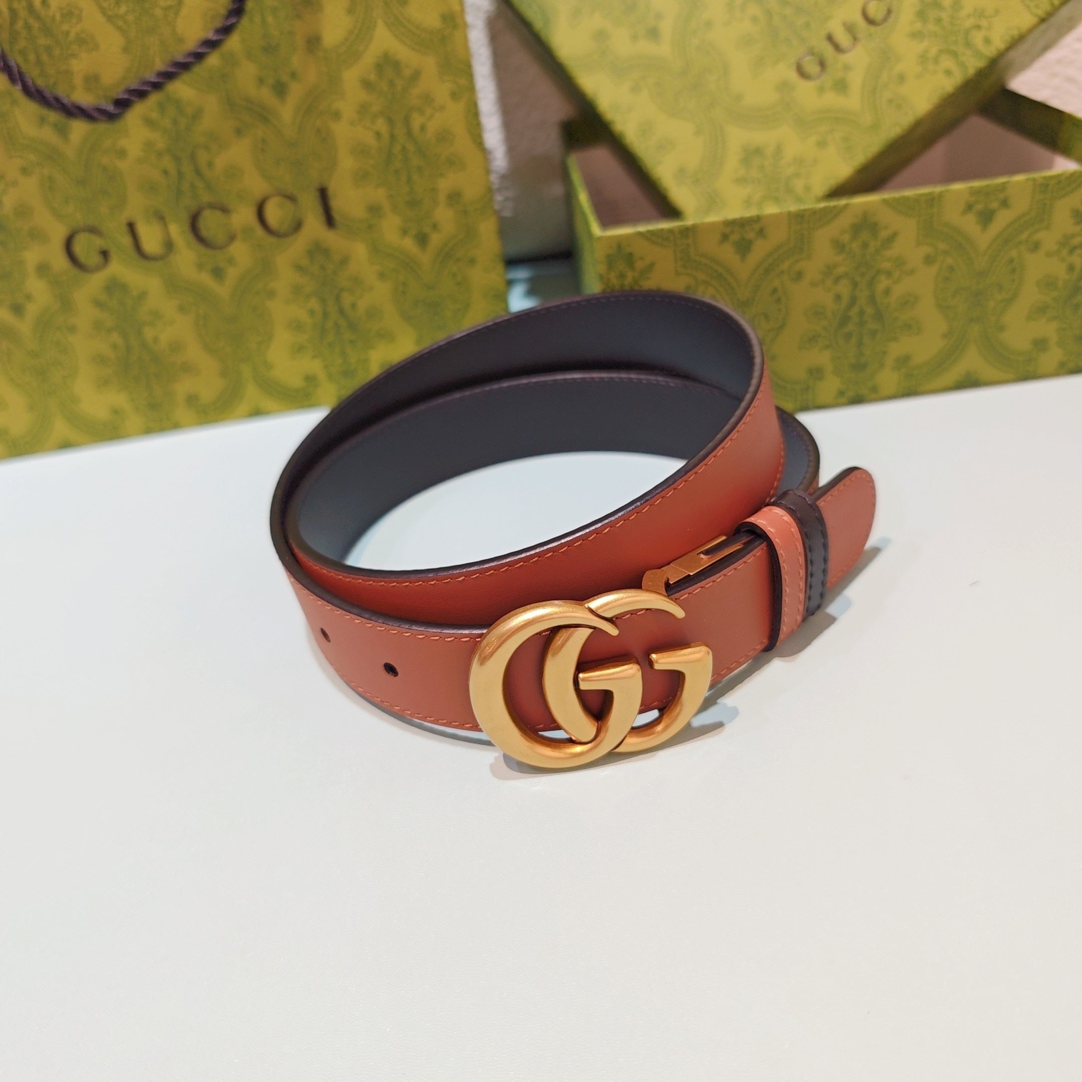 3.0cm Double-Sided Leather Belt