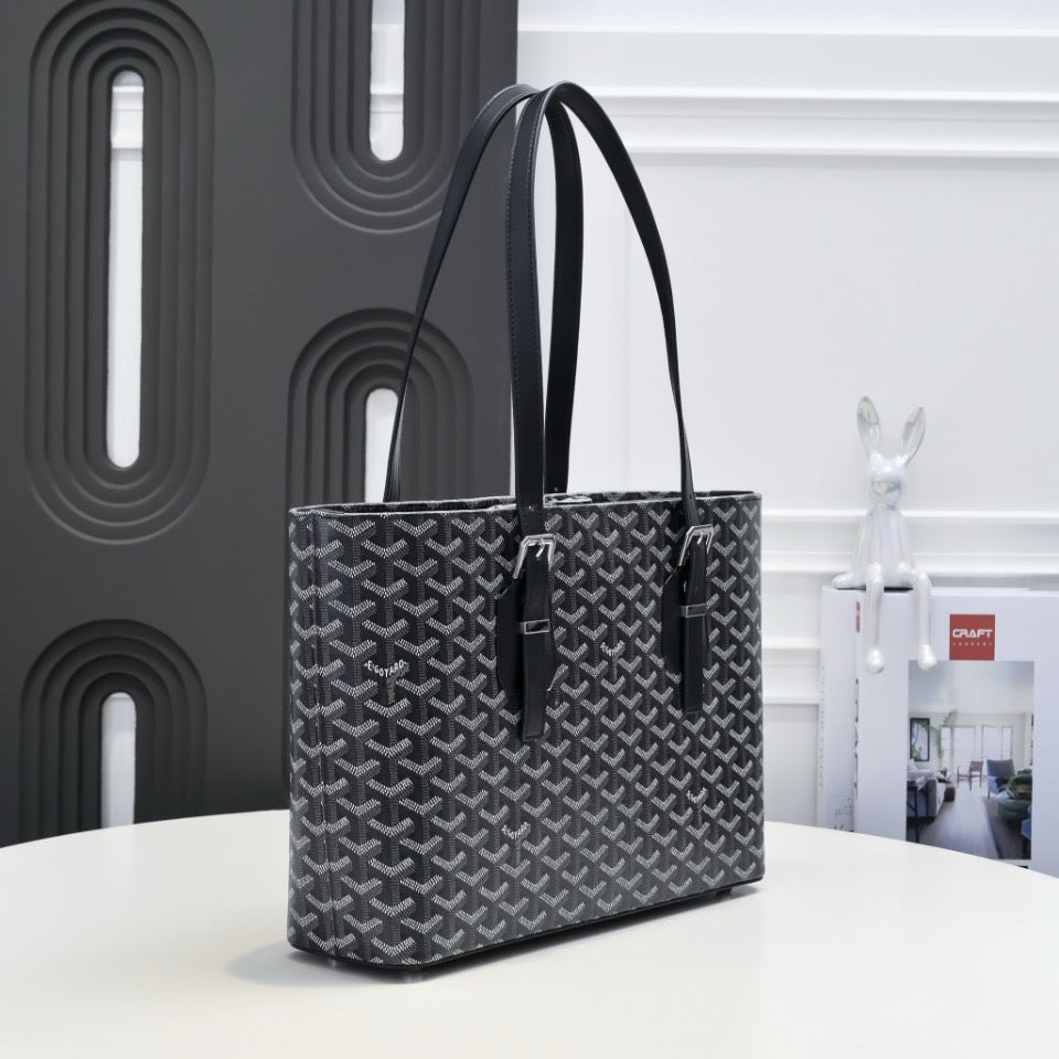 Vintage Tote Bag | Double Zip Design & Adjustable Handles