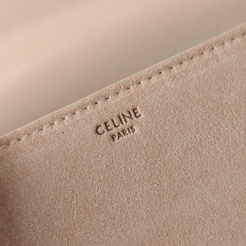 Premium Apricot Flap Shoulder Bag – Suede Finish (Large Size)