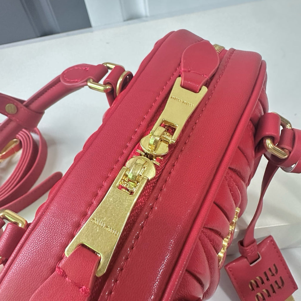 Mini Lambskin Ruched Shoulder Bag