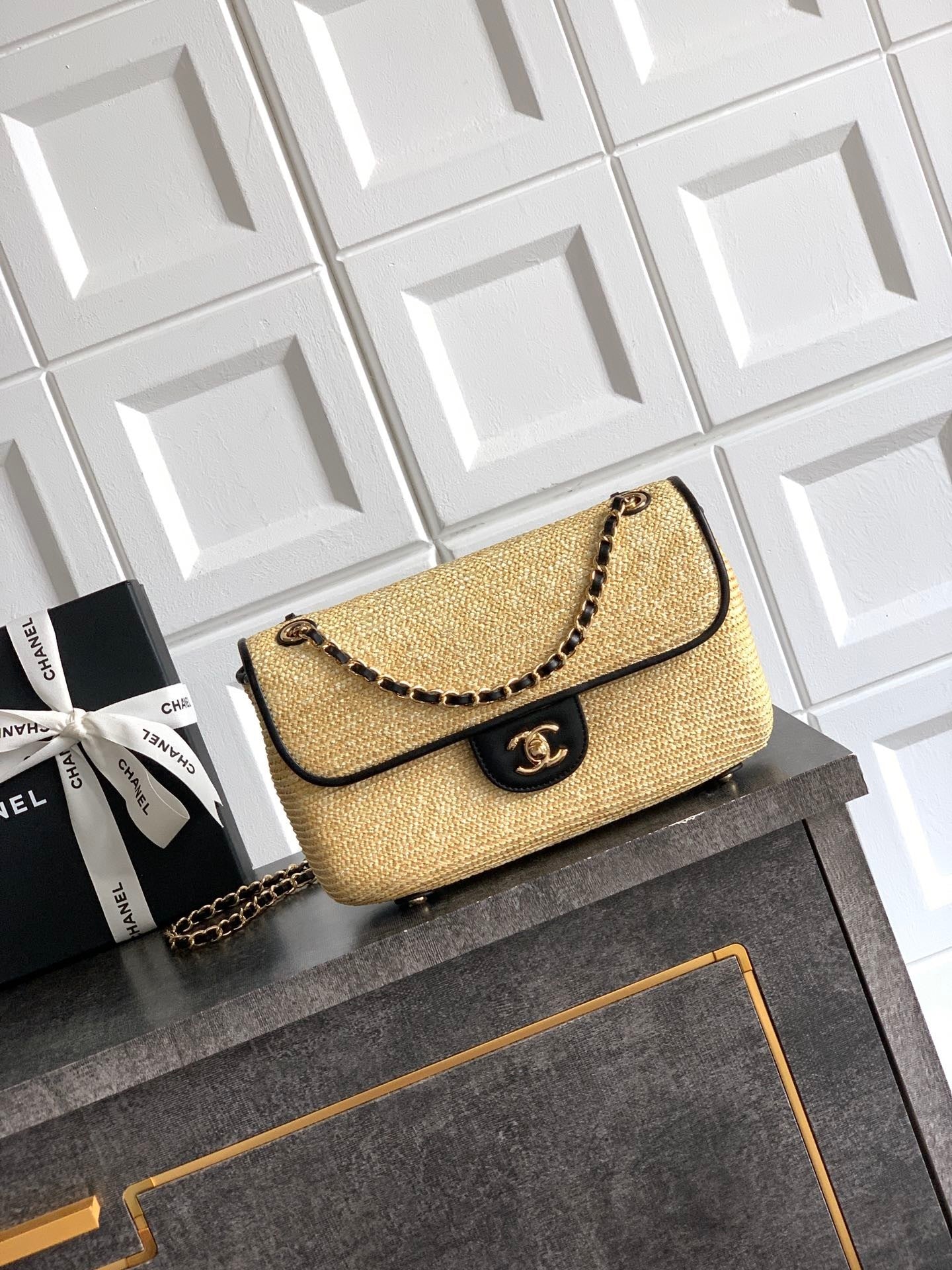 Large Woven Flap Bag   (Premium Quality)