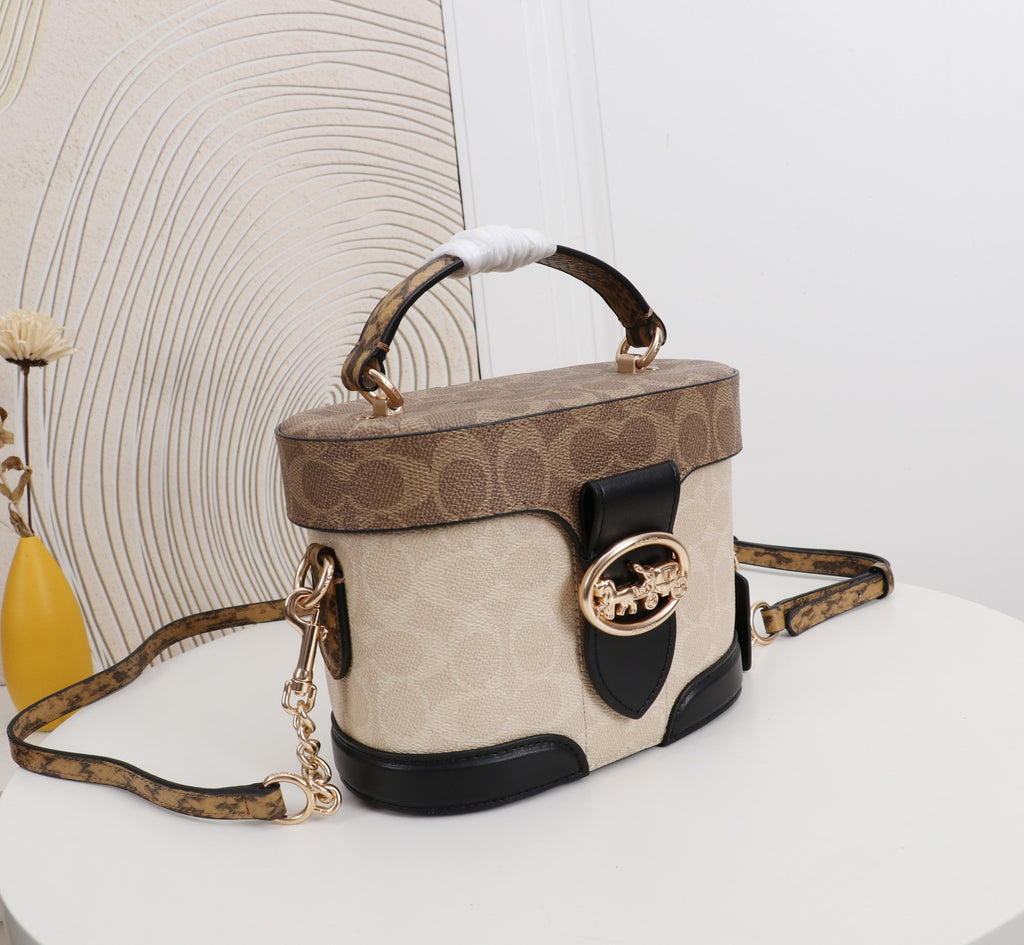 Top Handle Box Bag / Cosmetic Case