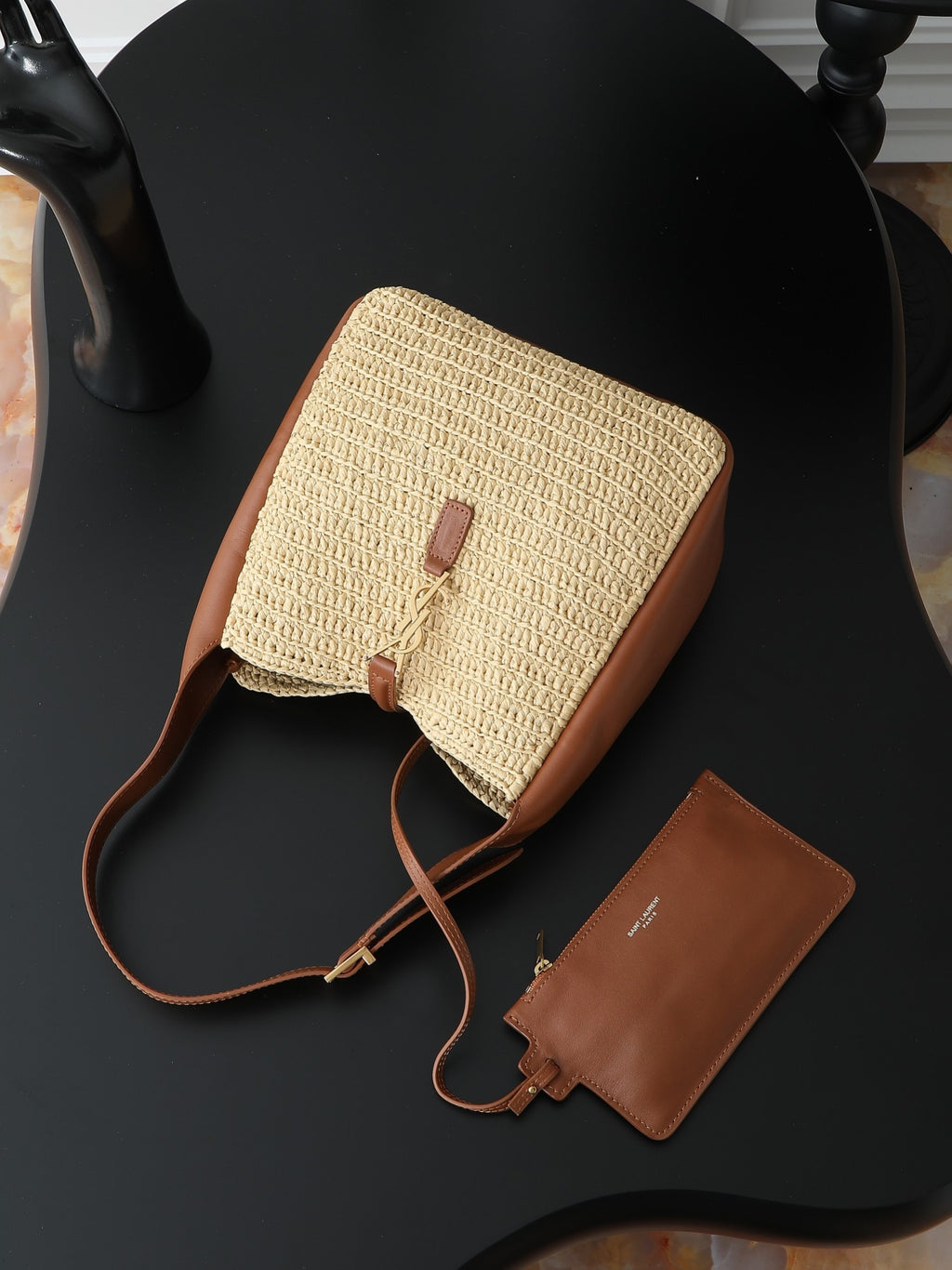 LE 5A7 Raffia Bucket Bag – (Premium Quality )